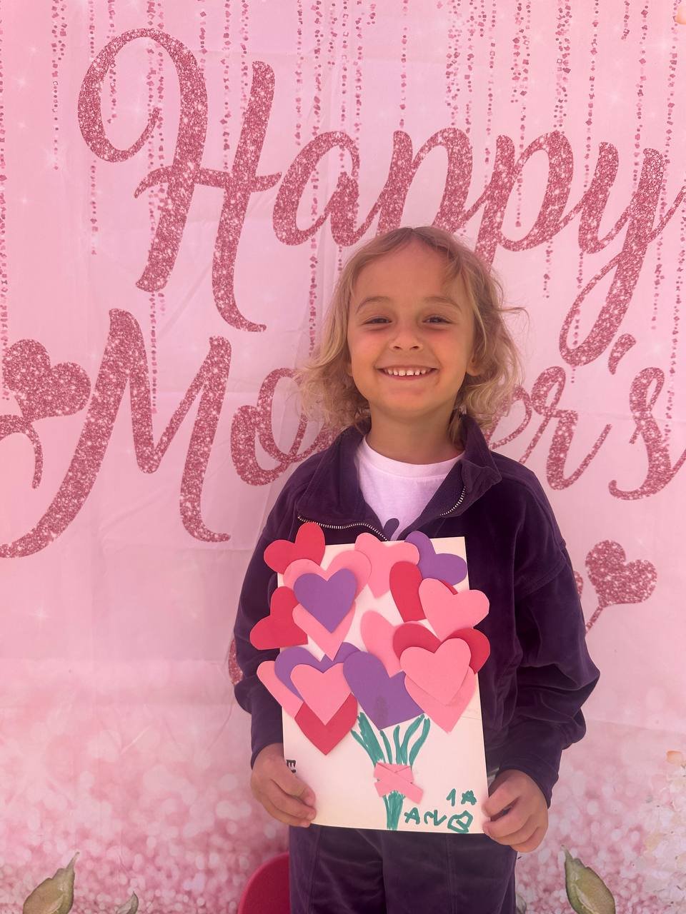 A handmade Mother’s Day card